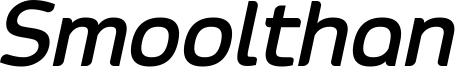 Smoolthan Bold-Italic.otf