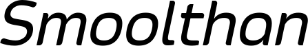 Smoolthan Medium-Italic.otf