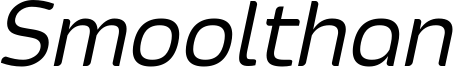 Smoolthan Regular-Italic.otf