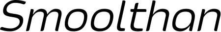 Smoolthan Thin-Italic.otf