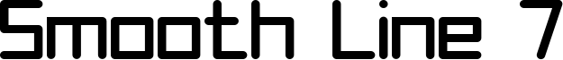 Smooth Line 7 Font
