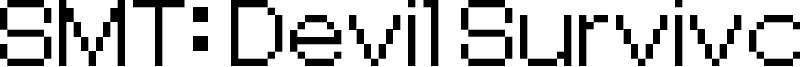 SMT: Devil Survivor Font