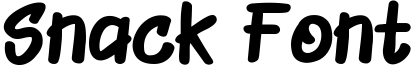Snack Font Font