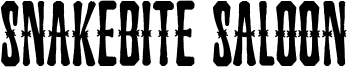 Snakebite Saloon Font