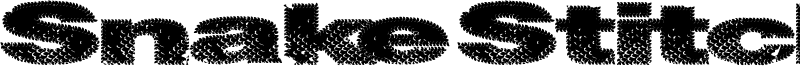 Snake Stitch Font
