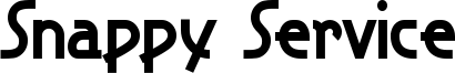 Snappy Service Font