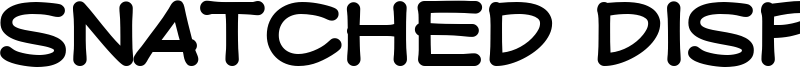 Snatched Display Font