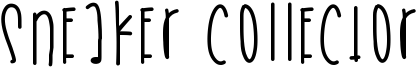 Sneaker Collector Font