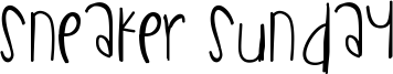 Sneaker Sunday Font