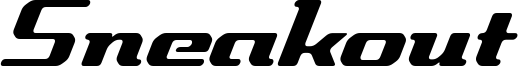 Sneakout Font