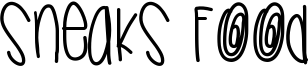 Sneaks food Font