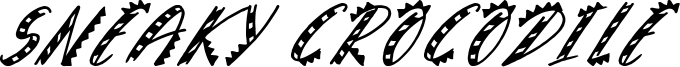 Sneaky Crocodile Font