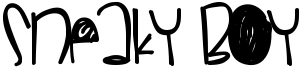 Sneaky Boy Font
