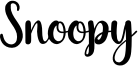 Snoopy Font