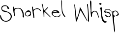 Snorkel Whisp Font