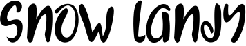 Snow Landy Font