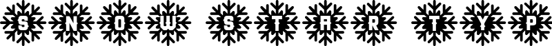 Snow Star Type Font
