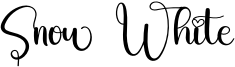 Snow White Font