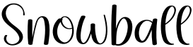 Snowball Font