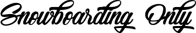 Snowboarding Only Font