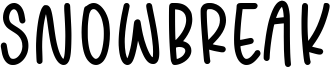Snowbreak Font