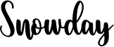 Snowday Font