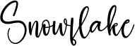 Snowflake Font