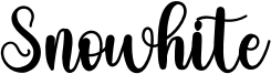 Snowhite Font