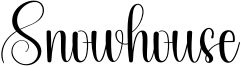 Snowhouse Font