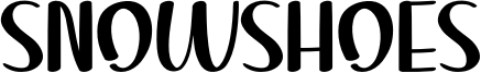 Snowshoes Font