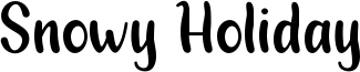 Snowy Holiday Font