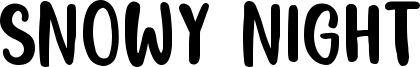 Snowy Night Font