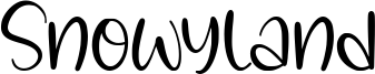 Snowyland Font