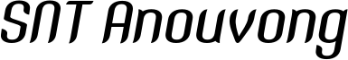 SNT Anouvong Bold Regular Italic.otf