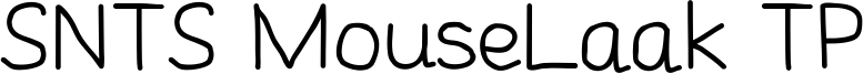 SNTS MouseLaak TP Font