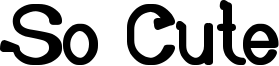 So Cute Font