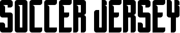 Soccer Jersey Font