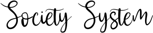 Society System Font