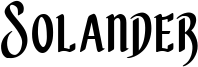 Solander Font