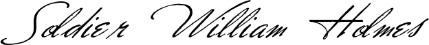Soldier William Holmes Font