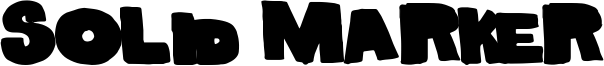 Solid Marker Font
