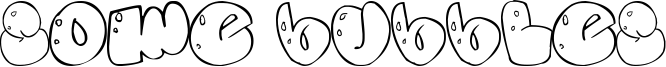 Some bubbles Font