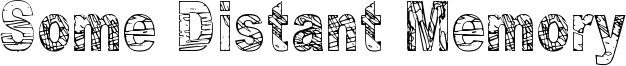 Some Distant Memory Font