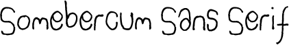 Somebercum Sans Serif Font