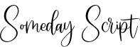 Someday Script Font
