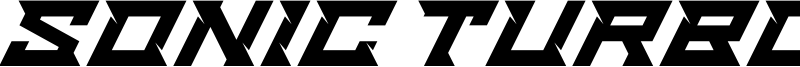 Sonic Turbo Font