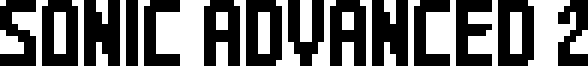 Sonic Advanced 2 Font