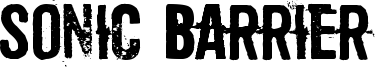 Sonic Barrier Font