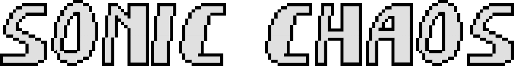 Sonic Chaos Font