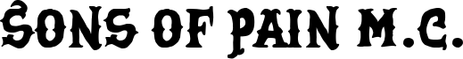 Sons of Pain M.C. Font